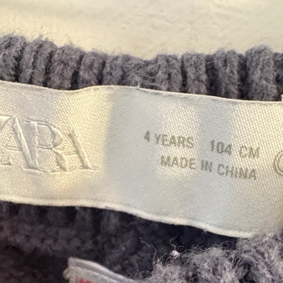 Zara Kids Knit Cardigan and Pants Set - Navy and Tan - Picture 7 of 13